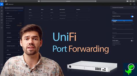 port forwarding (TCPUDP) ingesteld op poort 443 om deze te benaderen via internet (DYNDNS). . Port forwarding unifi dream machine